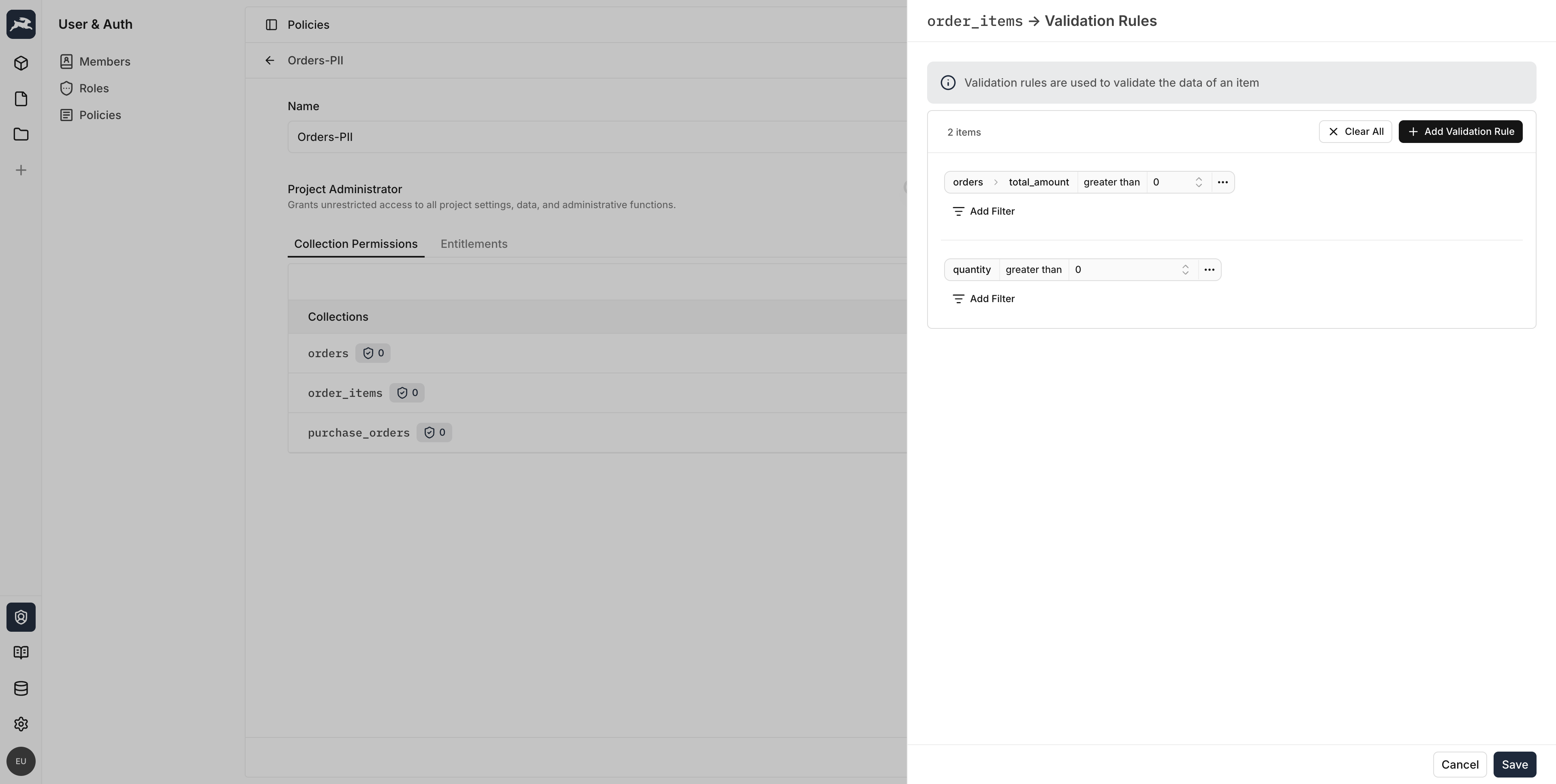 Field Validation Rules