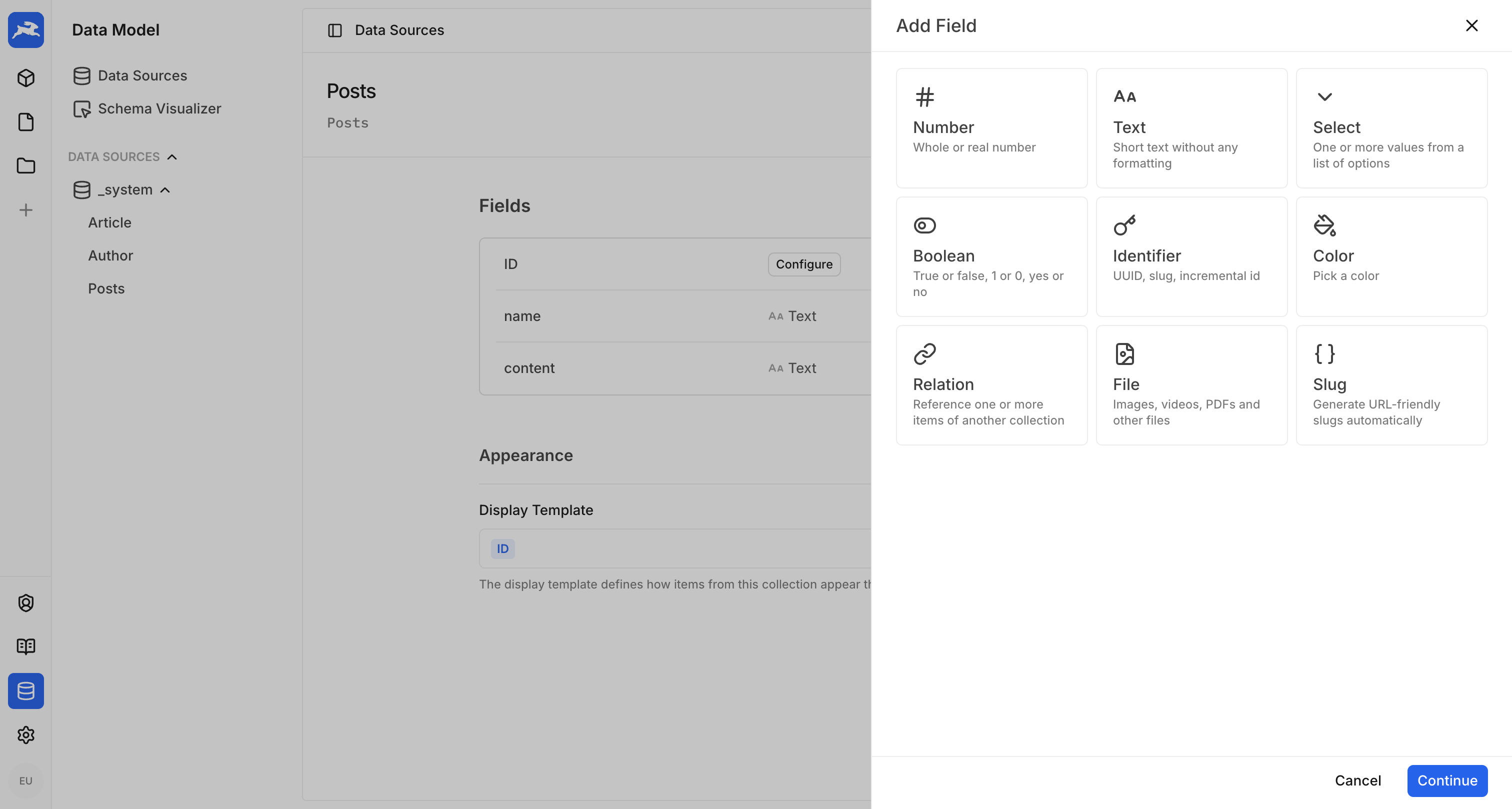 Create Fields
